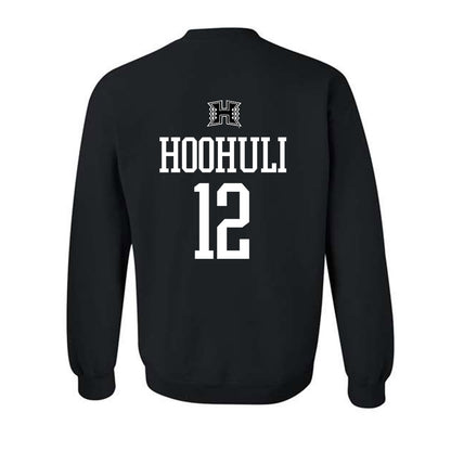 Hawaii - NCAA Football : Wynden Hoohuli - Classic Shersey Crewneck Sweatshirt-1