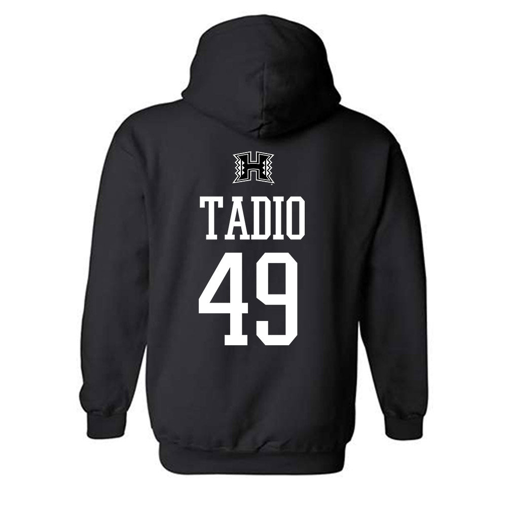 Hawaii - NCAA Football : Dennis Tadio - Classic Shersey Hooded Sweatshirt-1