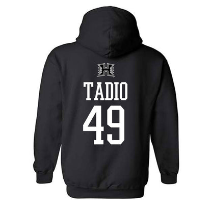 Hawaii - NCAA Football : Dennis Tadio - Classic Shersey Hooded Sweatshirt-1