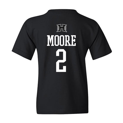 Hawaii - NCAA Football : Bronz Moore - Classic Shersey Youth T-Shirt-1