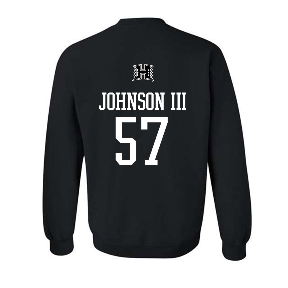 Hawaii - NCAA Football : Jackie Johnson III - Classic Shersey Crewneck Sweatshirt-1