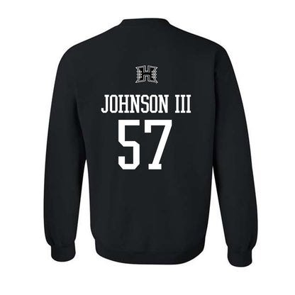 Hawaii - NCAA Football : Jackie Johnson III - Classic Shersey Crewneck Sweatshirt-1