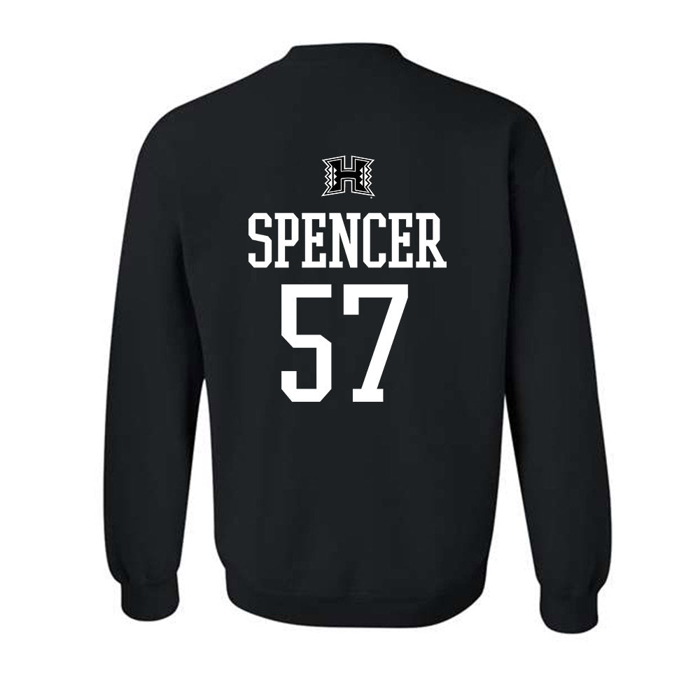Hawaii - NCAA Football : Ethan Spencer - Classic Shersey Crewneck Sweatshirt-1