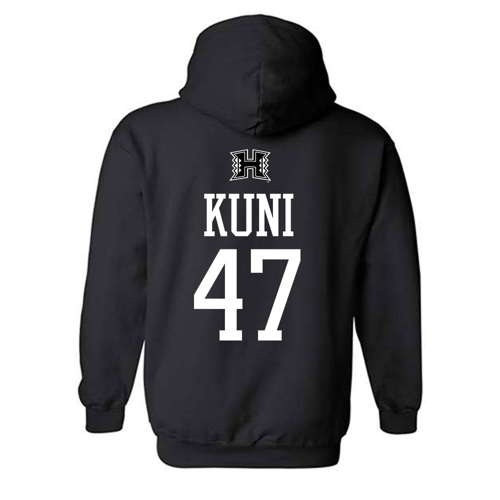 Hawaii - NCAA Baseball : Aidan Kuni - Classic Shersey Hooded Sweatshirt-1