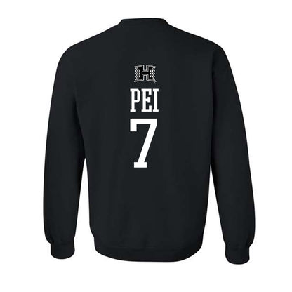 Hawaii - NCAA Football : Meki Pei - Crewneck Sweatshirt