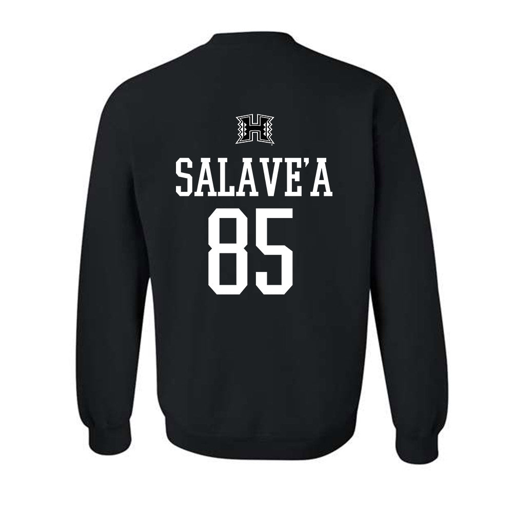 Hawaii - NCAA Football : Okland Salave'a - Classic Shersey Crewneck Sweatshirt-1