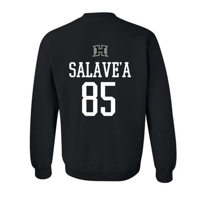 Hawaii - NCAA Football : Okland Salave'a - Classic Shersey Crewneck Sweatshirt-1