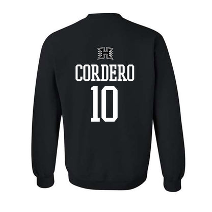 Hawaii - NCAA Football : David Cordero - Classic Shersey Crewneck Sweatshirt-1
