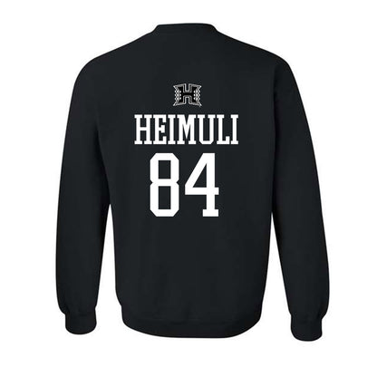 Hawaii - NCAA Football : Jarvis Heimuli - Classic Shersey Crewneck Sweatshirt-1