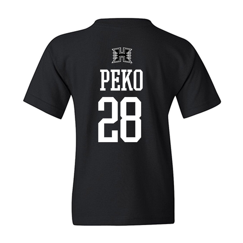 Hawaii - NCAA Football : Vaifanua Peko - Classic Shersey Youth T-Shirt-1