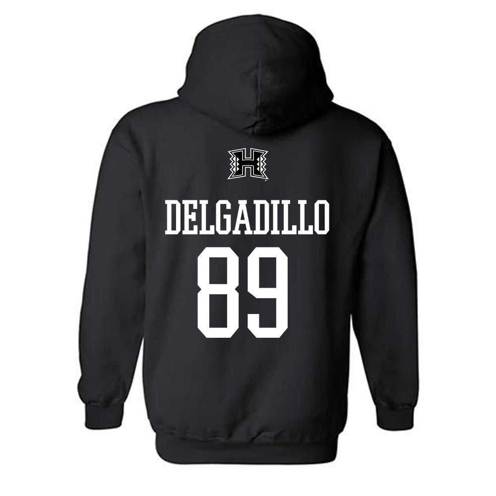 Hawaii - NCAA Football : Nick Delgadillo - Classic Shersey Hooded Sweatshirt-1