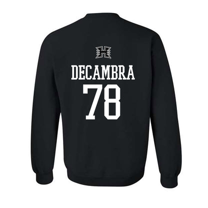 Hawaii - NCAA Football : Blaine Decambra - Classic Shersey Crewneck Sweatshirt-1