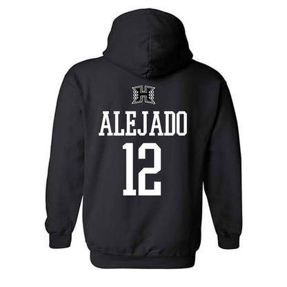 Hawaii - NCAA Football : Micah Alejado - Classic Shersey Hooded Sweatshirt-1