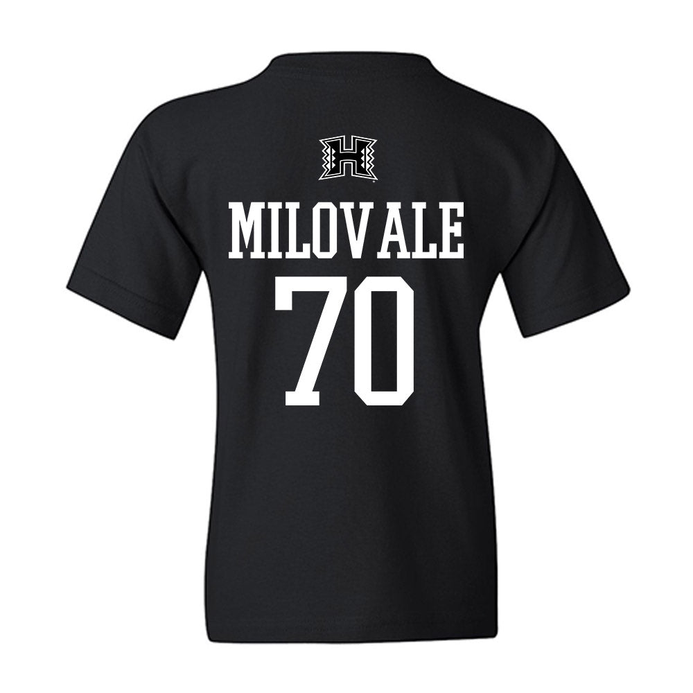 Hawaii - NCAA Football : James Milovale - Classic Shersey Youth T-Shirt-1