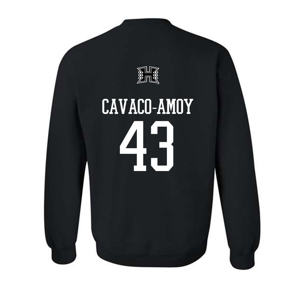 Hawaii - NCAA Football : Alika Cavaco-Amoy - Classic Shersey Crewneck Sweatshirt-1