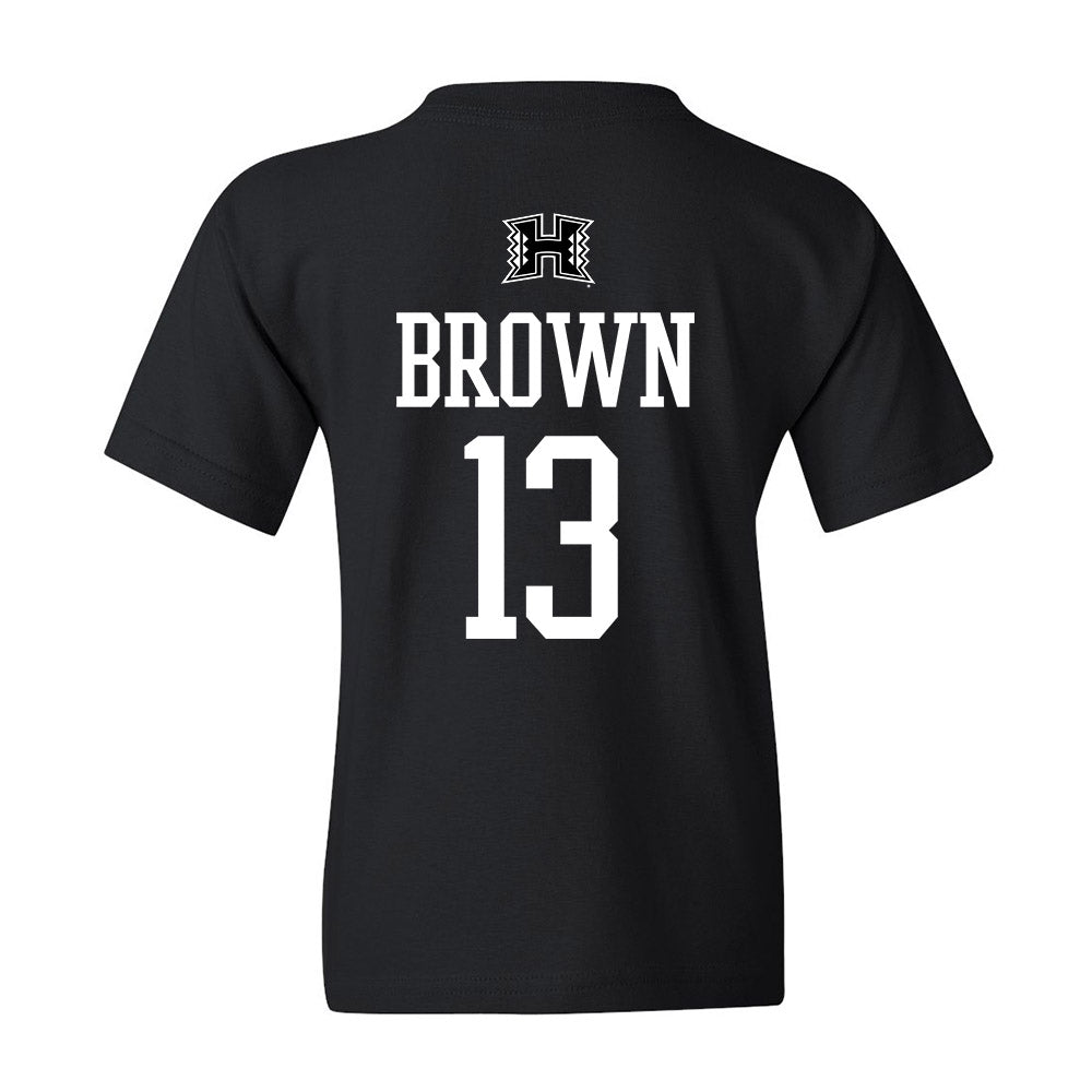 Hawaii - NCAA Football : Cbo Brown - Youth T-Shirt