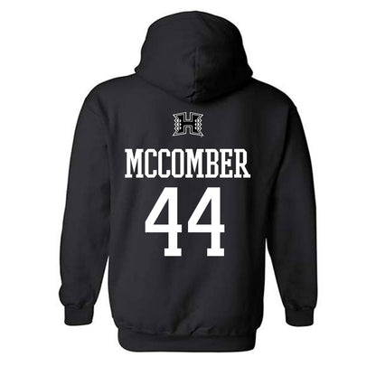 Hawaii - NCAA Football : aiden mccomber - Classic Shersey Hooded Sweatshirt-1