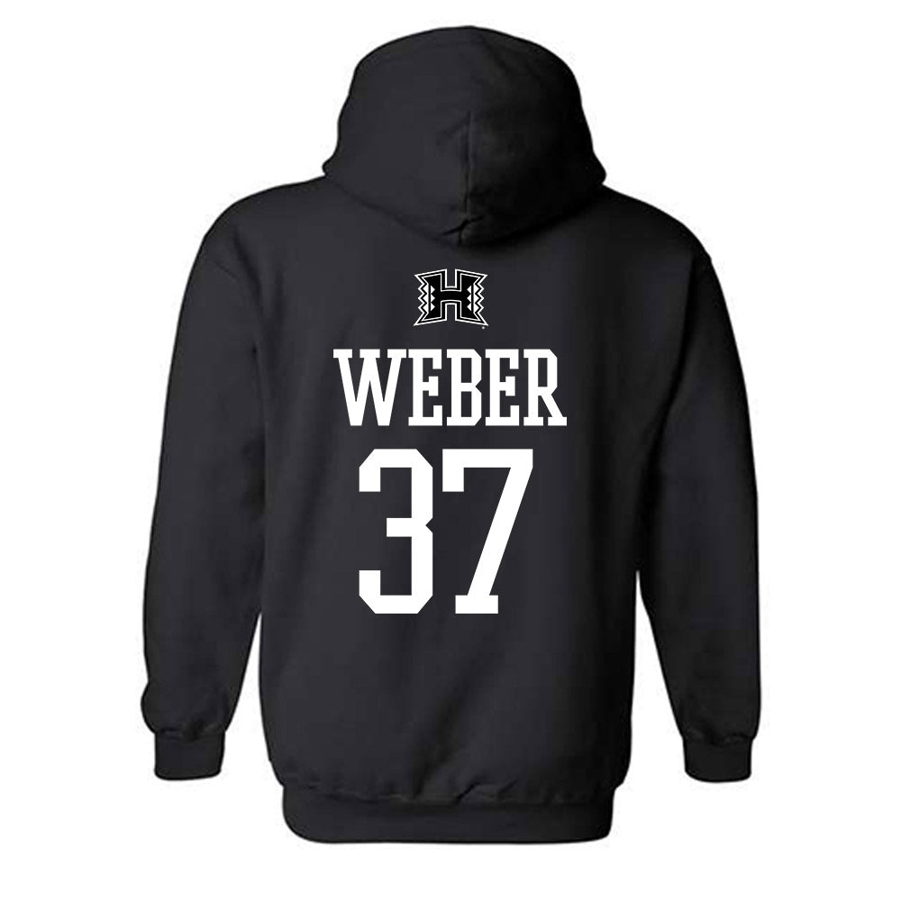 Hawaii - NCAA Football : Riis Weber - Hooded Sweatshirt