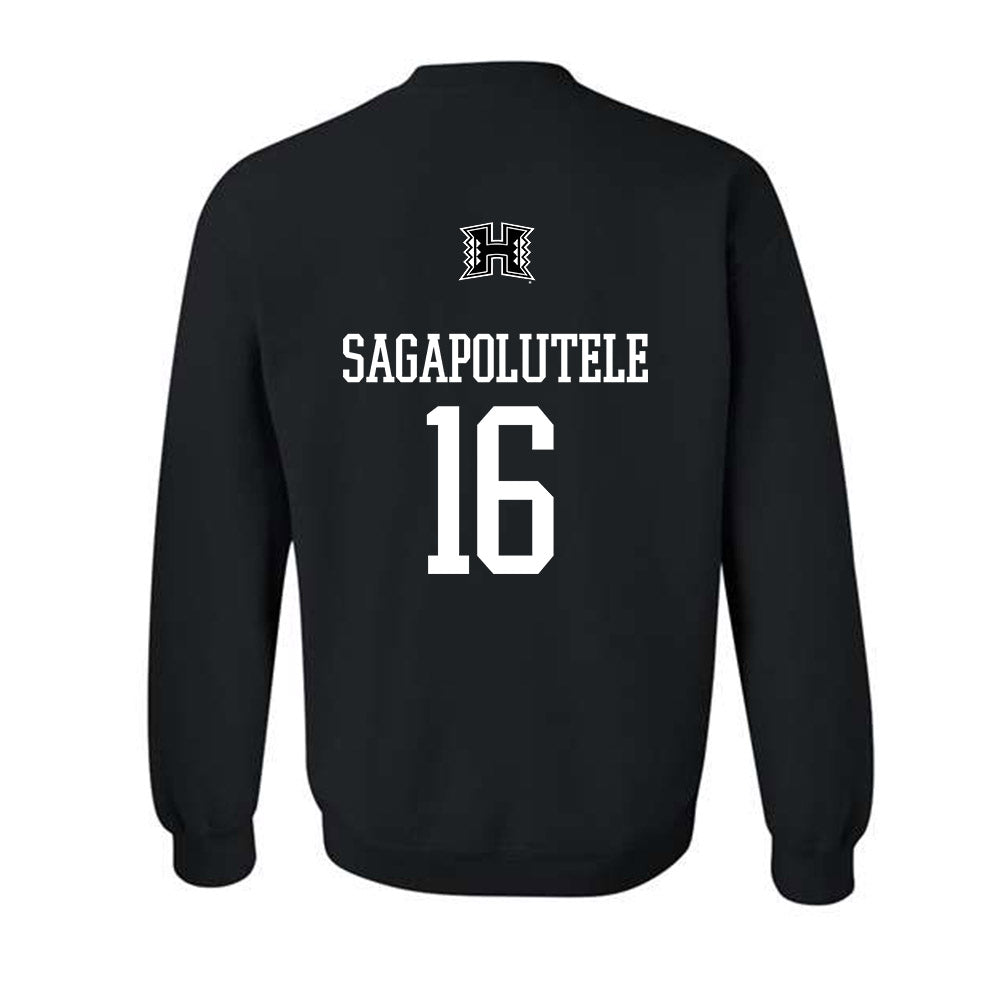 Hawaii - NCAA Football : John-Keawe Sagapolutele - Crewneck Sweatshirt