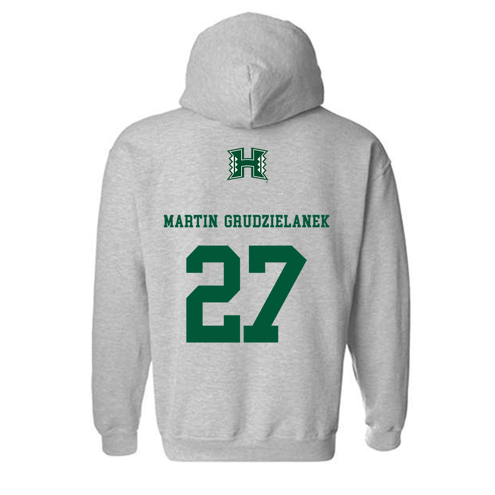 Hawaii - NCAA Baseball : Brody Martin-Grudzielanek - Classic Shersey Hooded Sweatshirt-1