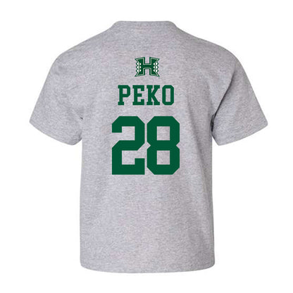 Hawaii - NCAA Football : Vaifanua Peko - Classic Shersey Youth T-Shirt-1