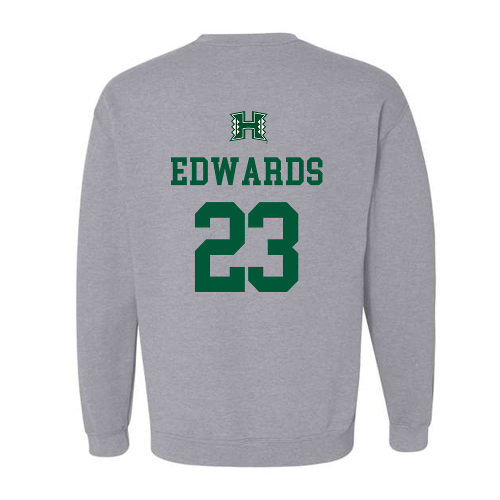 Hawaii - NCAA Football : Virdel Edwards - Classic Shersey Crewneck Sweatshirt-1