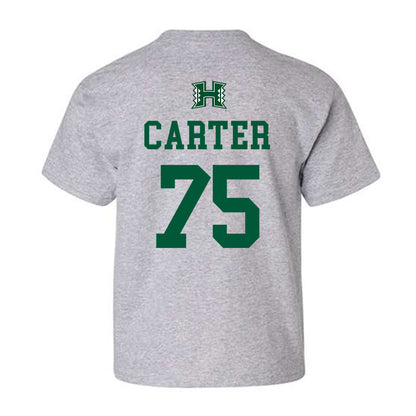 Hawaii - NCAA Football : Kaleb Carter - Classic Shersey Youth T-Shirt-1