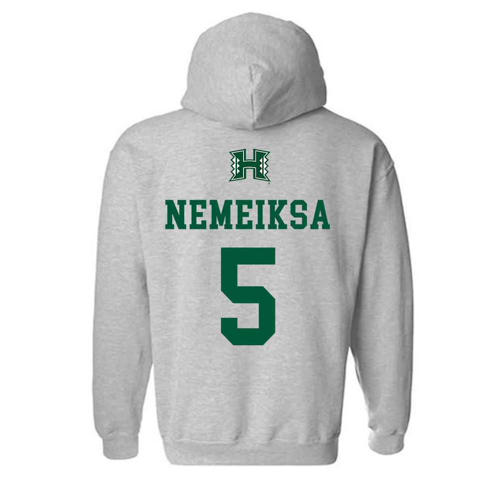 Hawaii - NCAA Men's Basketball : Gytis Nemeiksa - Classic Shersey Hooded Sweatshirt