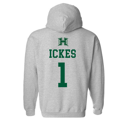 Hawaii - NCAA Baseball : Elijah Ickes - Classic Shersey Hooded Sweatshirt-1