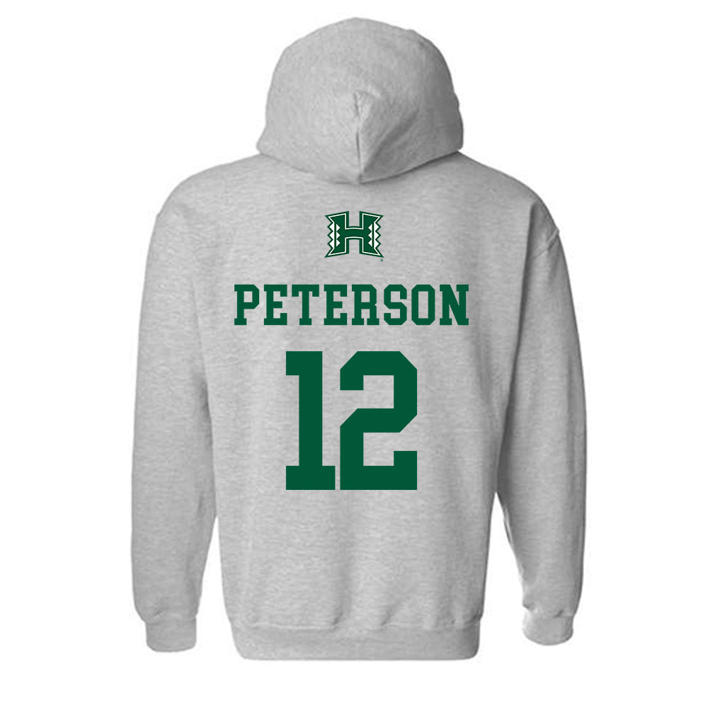 Hawaii - NCAA Women's Soccer : Krista Peterson - Classic Shersey Hooded Sweatshirt-1