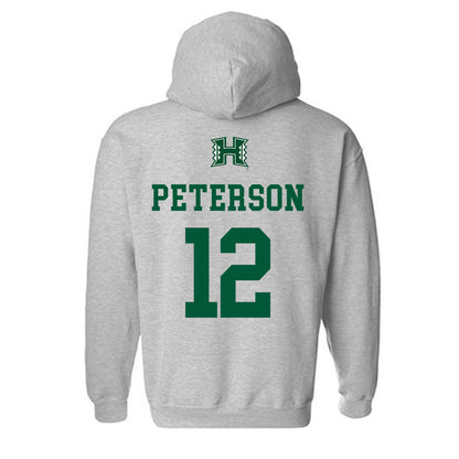 Hawaii - NCAA Women's Soccer : Krista Peterson - Classic Shersey Hooded Sweatshirt-1