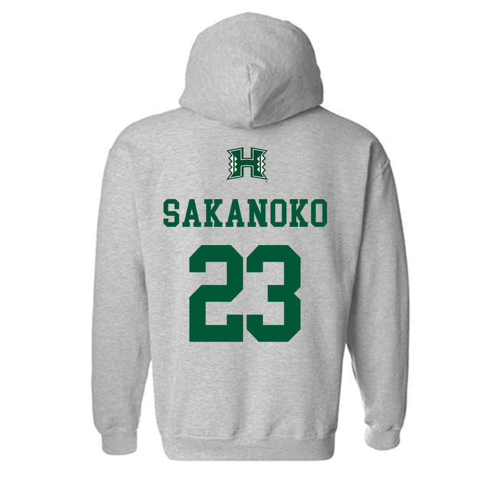 Hawaii - NCAA Men's Volleyball : Louis Sakanoko - Classic Shersey Hooded Sweatshirt-1