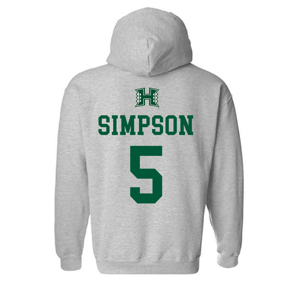 Hawaii - NCAA Women's Soccer : Riley Simpson - Classic Shersey Hooded Sweatshirt