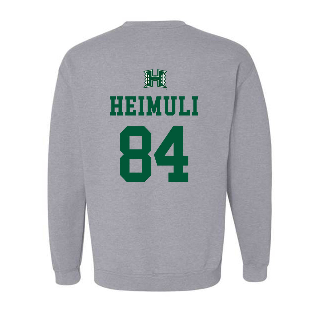 Hawaii - NCAA Football : Jarvis Heimuli - Classic Shersey Crewneck Sweatshirt-1