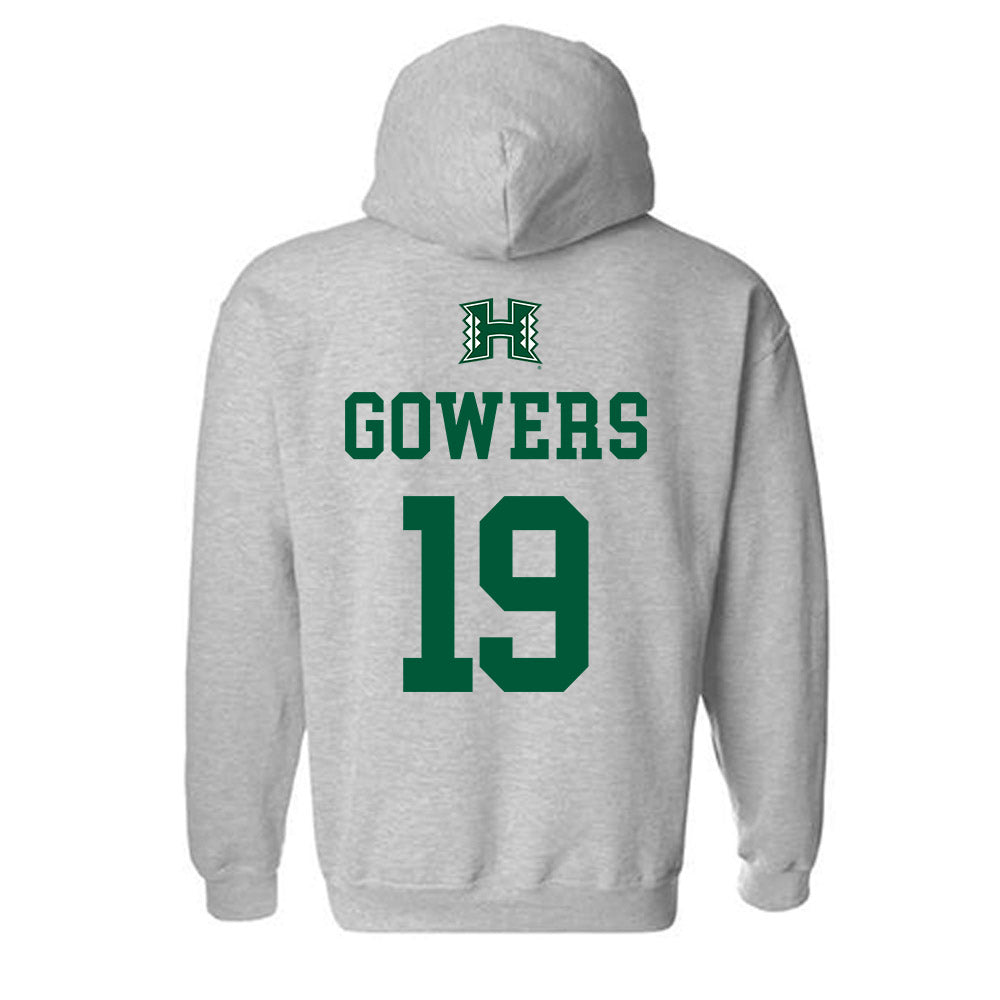 Hawaii - NCAA Football : Billy Gowers - Classic Shersey Hooded Sweatshirt-1