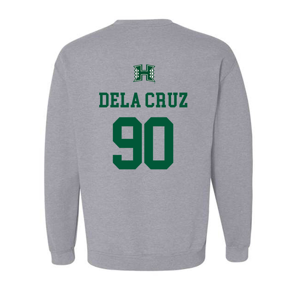Hawaii - NCAA Football : Ha'aheo Dela Cruz - Classic Shersey Crewneck Sweatshirt-1
