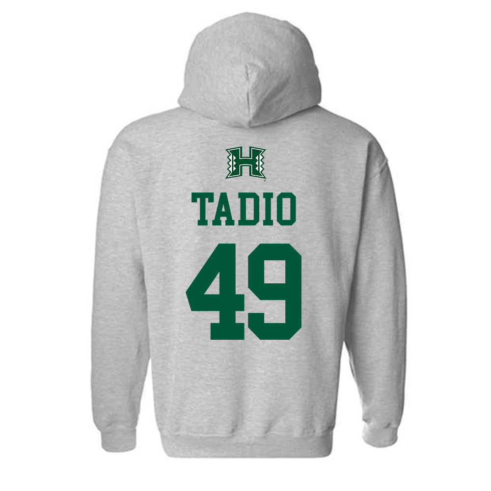 Hawaii - NCAA Football : Dennis Tadio - Classic Shersey Hooded Sweatshirt-1