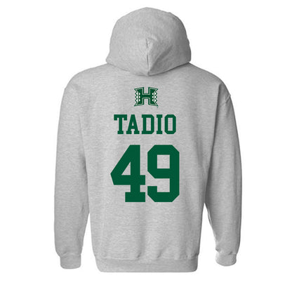 Hawaii - NCAA Football : Dennis Tadio - Classic Shersey Hooded Sweatshirt-1