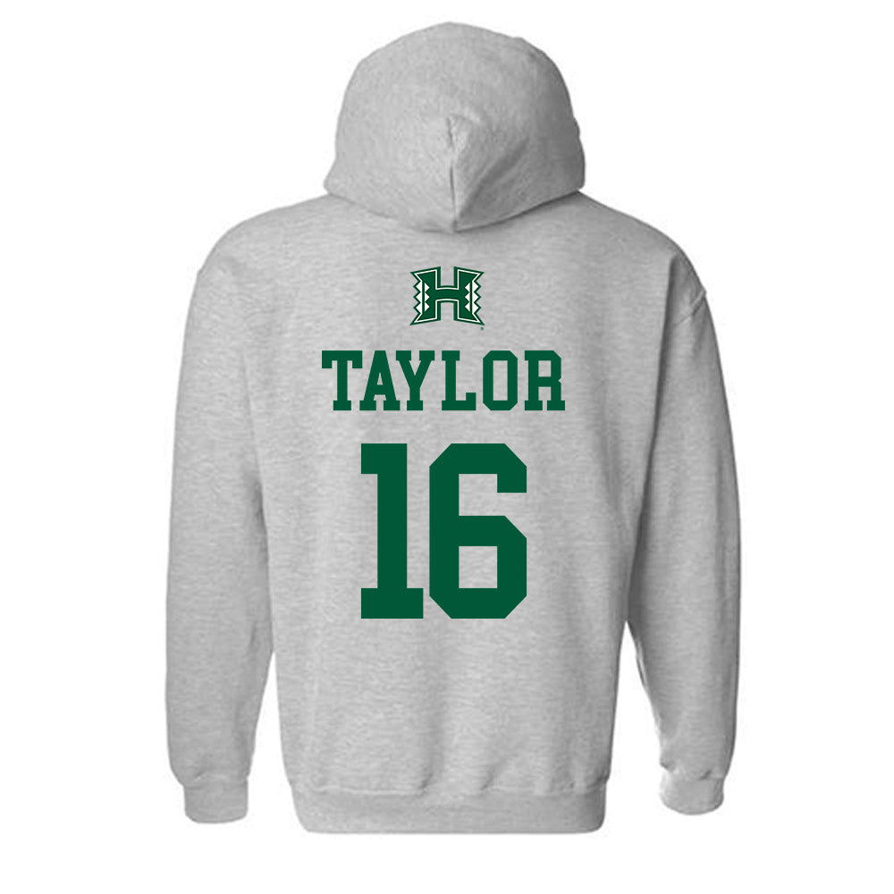 Hawaii - NCAA Football : Logan Taylor - Hooded Sweatshirt