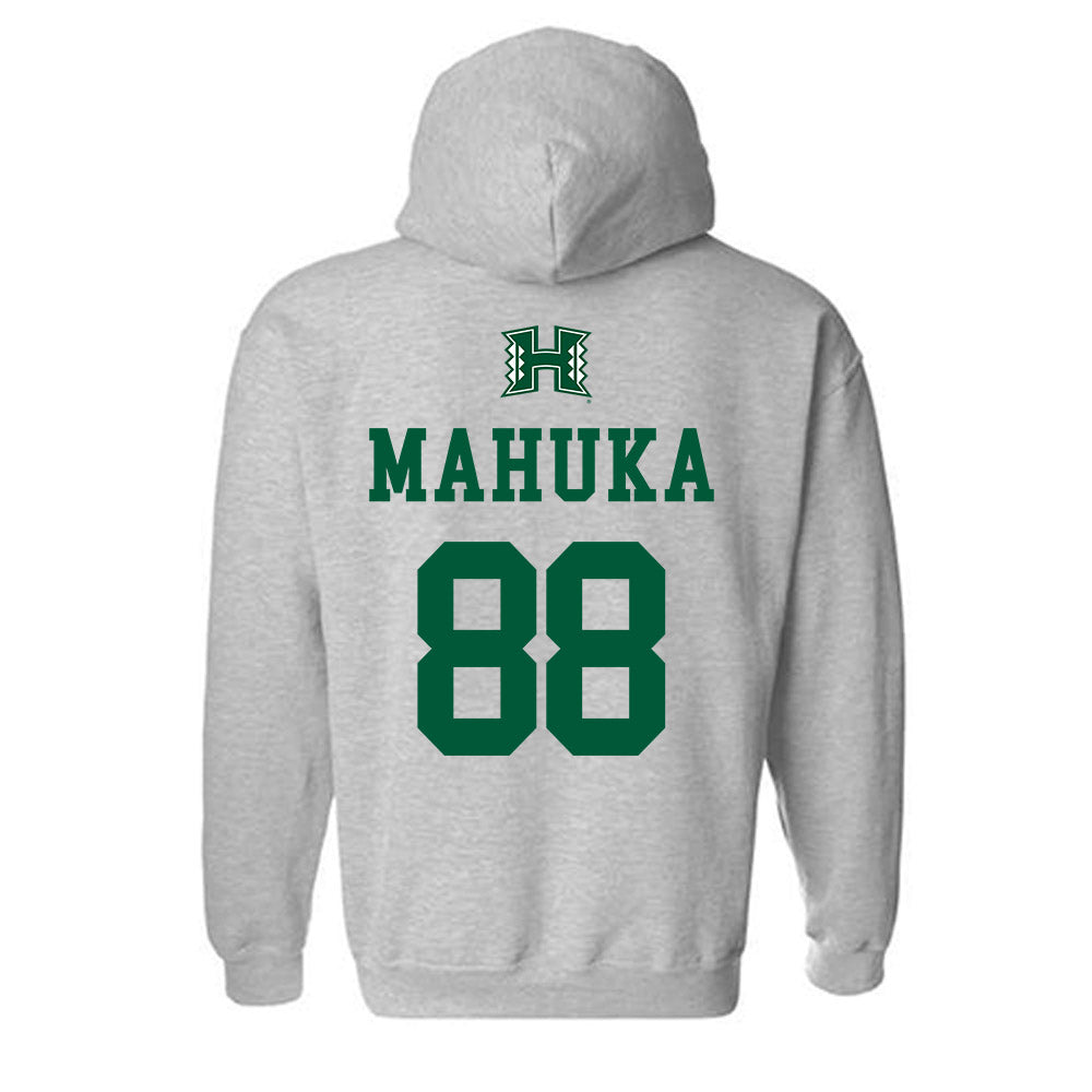 Hawaii - NCAA Football : Kayde Mahuka - Hooded Sweatshirt