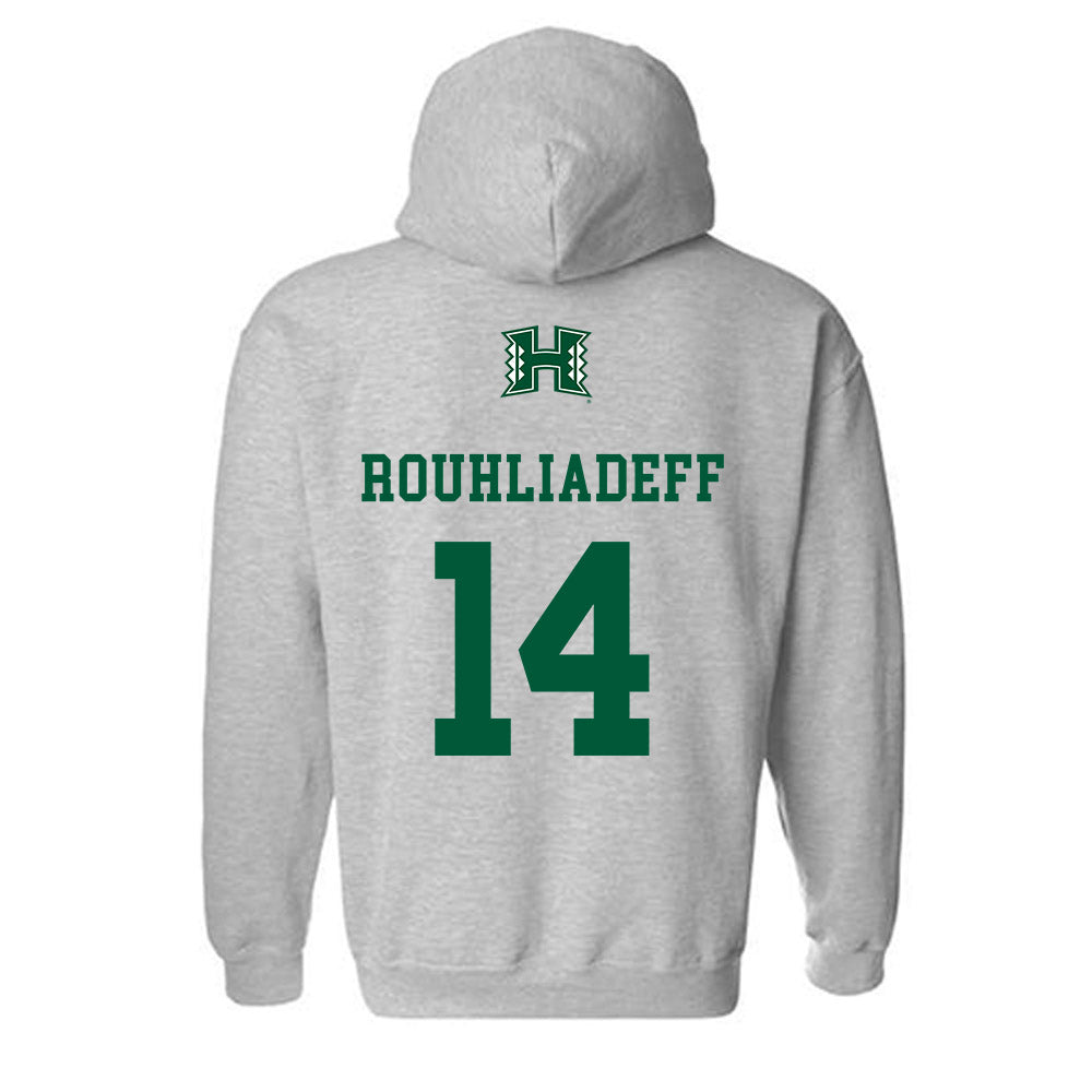Hawaii - NCAA Men's Basketball : Harry Rouhliadeff - Classic Shersey Hooded Sweatshirt-1