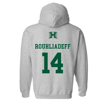 Hawaii - NCAA Men's Basketball : Harry Rouhliadeff - Classic Shersey Hooded Sweatshirt-1