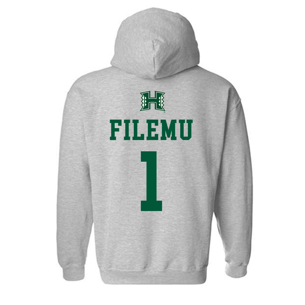 Hawaii - NCAA Women's Basketball : Kira-May Filemu - Classic Shersey Hooded Sweatshirt-1