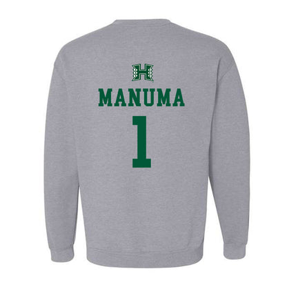 Hawaii - NCAA Football : Peter Manuma - Crewneck Sweatshirt