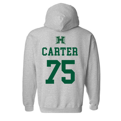 Hawaii - NCAA Football : Kaleb Carter - Classic Shersey Hooded Sweatshirt-1