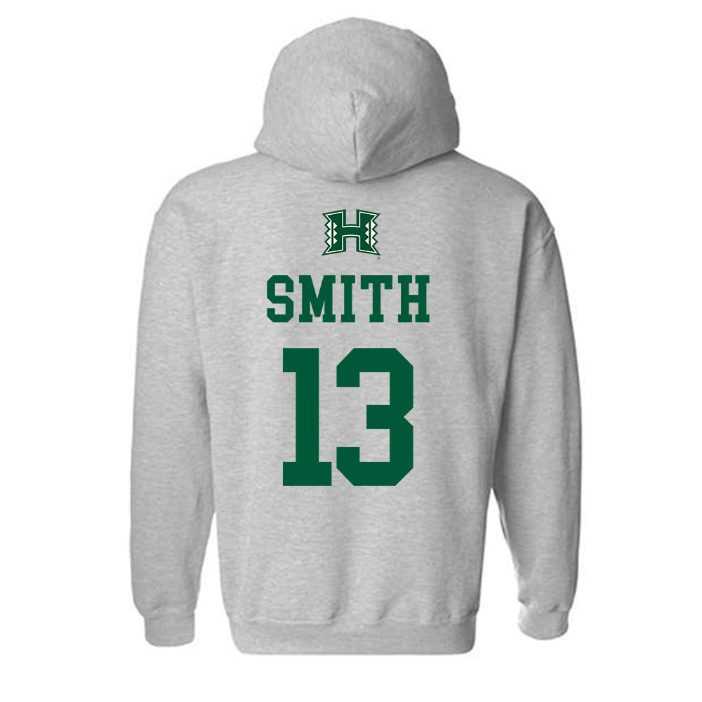 Hawaii - NCAA Football : Jalen Smith - Classic Shersey Hooded Sweatshirt-1