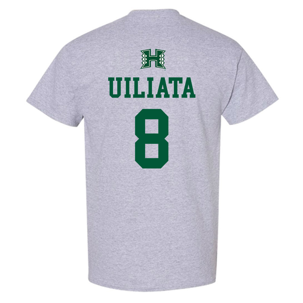 Hawaii - NCAA Football : Liatama Uiliata - Classic Shersey T-Shirt-1