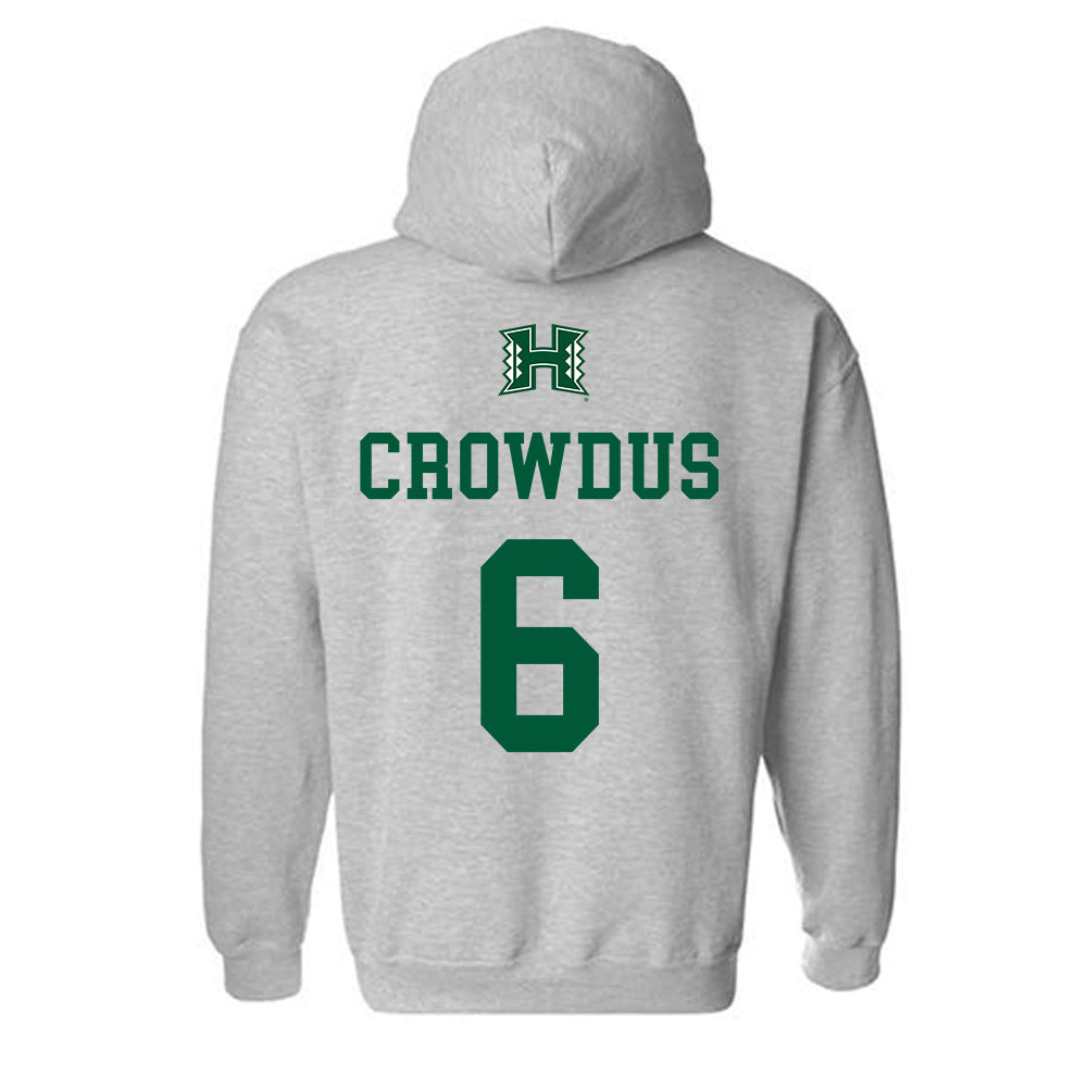 Hawaii - NCAA Football : Dekel Crowdus - Classic Shersey Hooded Sweatshirt