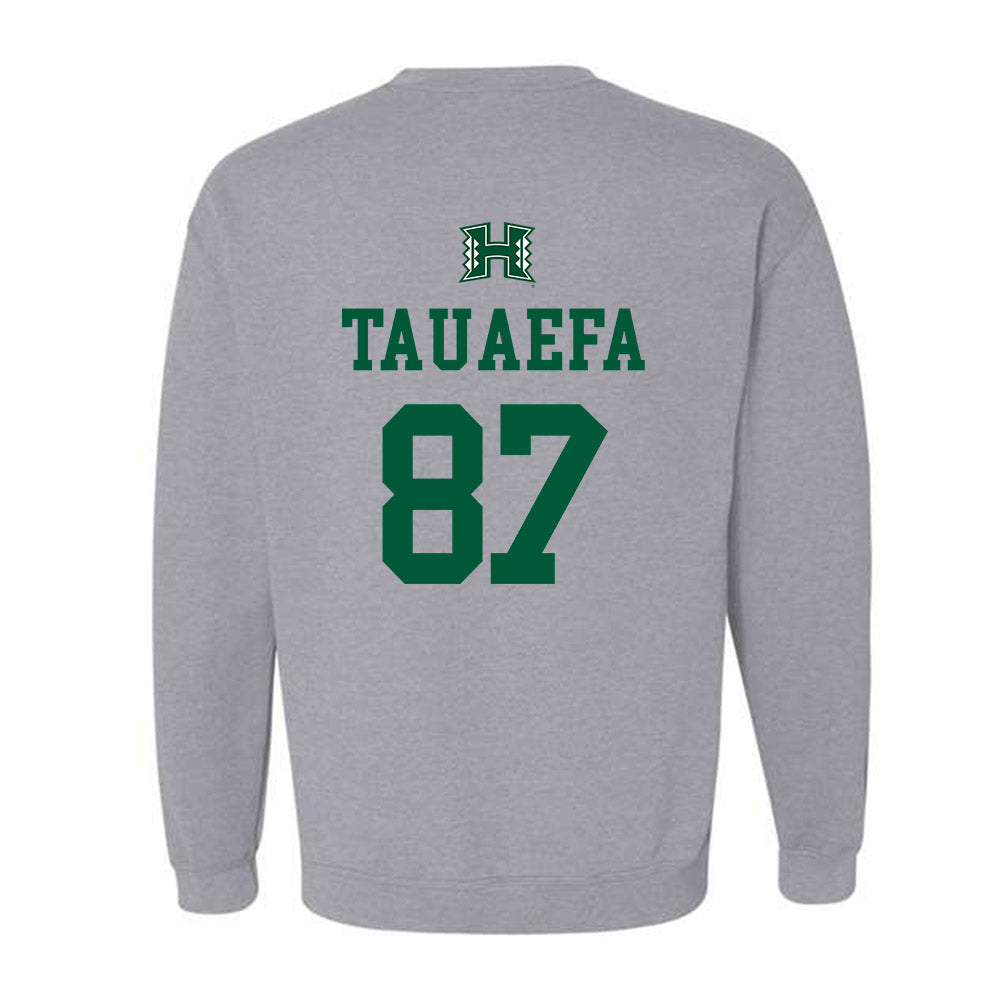 Hawaii - NCAA Football : Devon Tauaefa - Classic Shersey Crewneck Sweatshirt-1