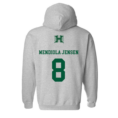 Hawaii - NCAA Football : Kilinahe Mendiola-Jensen - Classic Shersey Hooded Sweatshirt-1